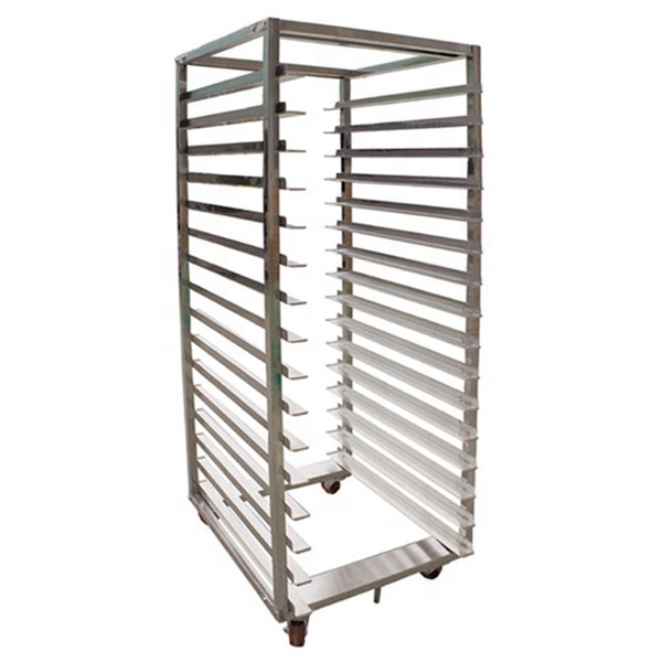 Kitchen Baking Trolley - カスタムサイズ201/304ステンレス鋼回転式ベーカリートロリーオーブンラックキッチンフードパン焼きトレイ収納棚