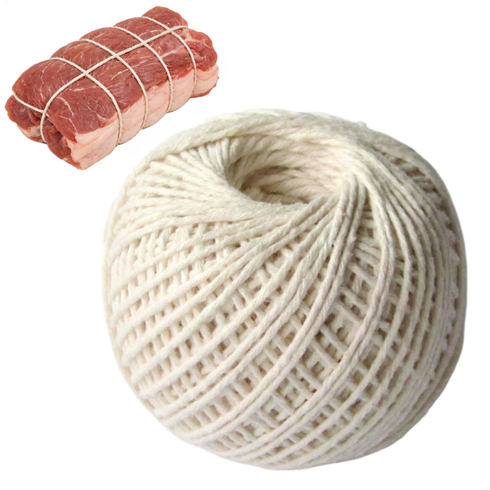 Kitchen Baking Twine - 85m 食品安全コットン調理用ひも、柔らかい2mmベーキングストリング（肉やソーセージの焼き付け用）、多用途キッチン包装紐