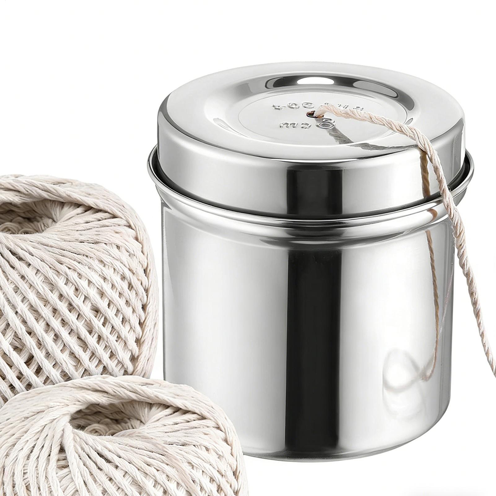 Kitchen Baking Twine - キッチン紐 2ロール コットン製 スチールディスペンサー付き 紐 ベーキング・クッキング用紐