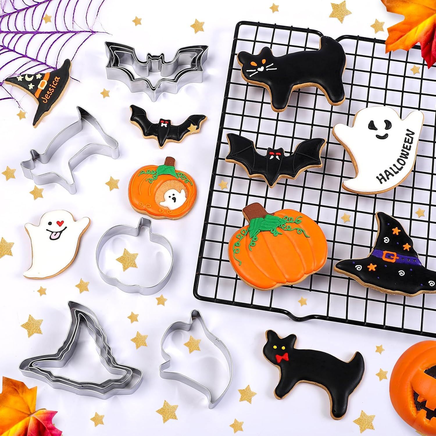 Kitchen Witch Baking - ハロウィン クッキー型 3ピース キッチン パンプキン ウィッチハット