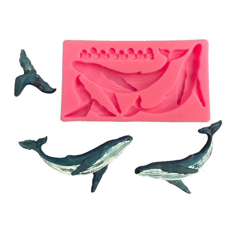 Kitchen Baking Decor - シリコンクジラ型,日曜大工,オーシャンシリーズ,フォンダン,ケーキデコレーションツール,キッチンアクセサリー,ベーキング用品