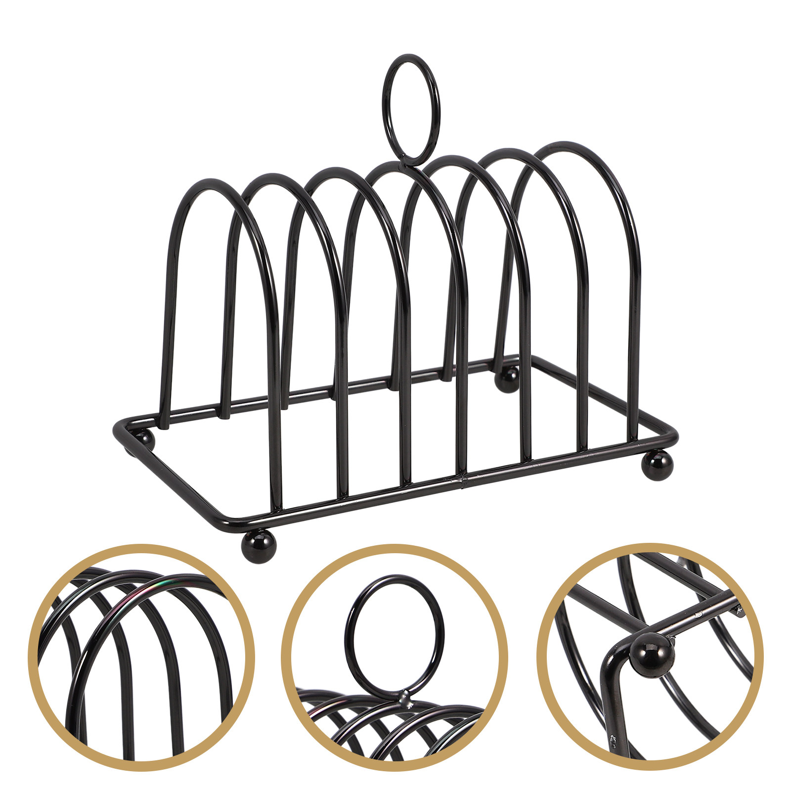 Kitchen Baking Rack - ステンレス製多機能ブレッドホルダー、独立したコンパートメント付きトーストラック、トーストスライス冷却、ベーキング、キッチン用