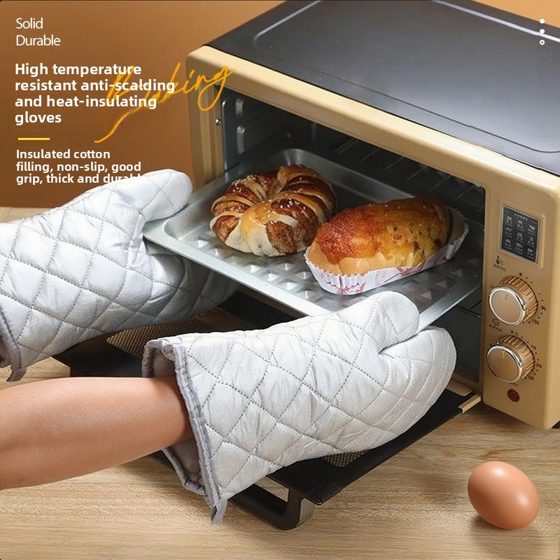 Kitchen Baking Oven - キッチン用断熱手袋、高温耐性と耐火性、電子レンジ専用、滑り止め加工、厚手、耐久性あり。