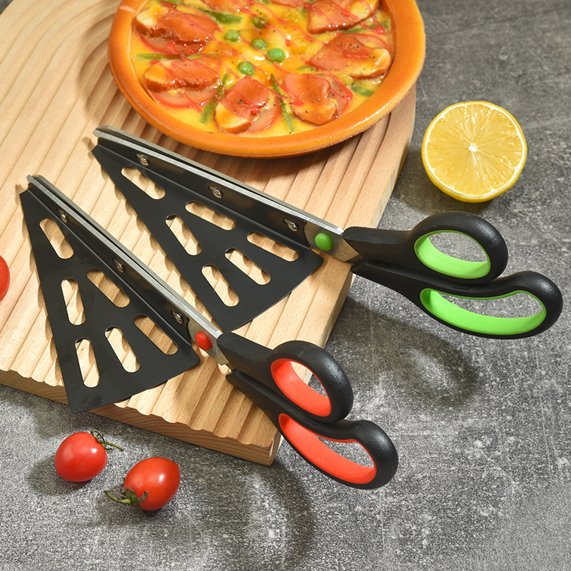 Kitchen Shears In Baking - ステンレス製の取り外し可能なピザシャーズ,クリエイティブなベーキングツール,家庭用キッチン用品,2 in 1