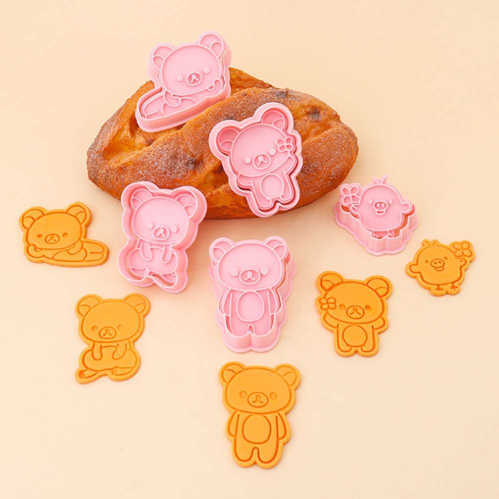 Kitchen Baking Supplies - クッキーカッター漫画のクマのビスケット型スタンプキッチンベーキングペストリーベーキング用品デザートベーキング用品