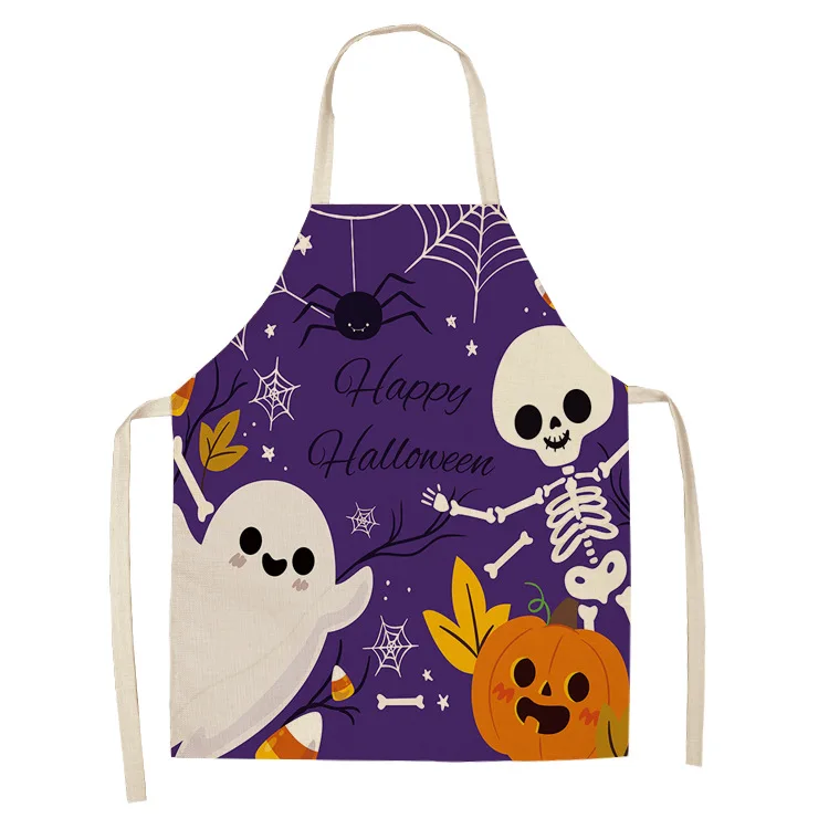 Kitchen Witch Baking - ドア魔女男性と女性のためのハロウィーンのキッチンエプロン、ハッピーホームクッキング、ベーキングショップ、綿のリネンのクリーニング