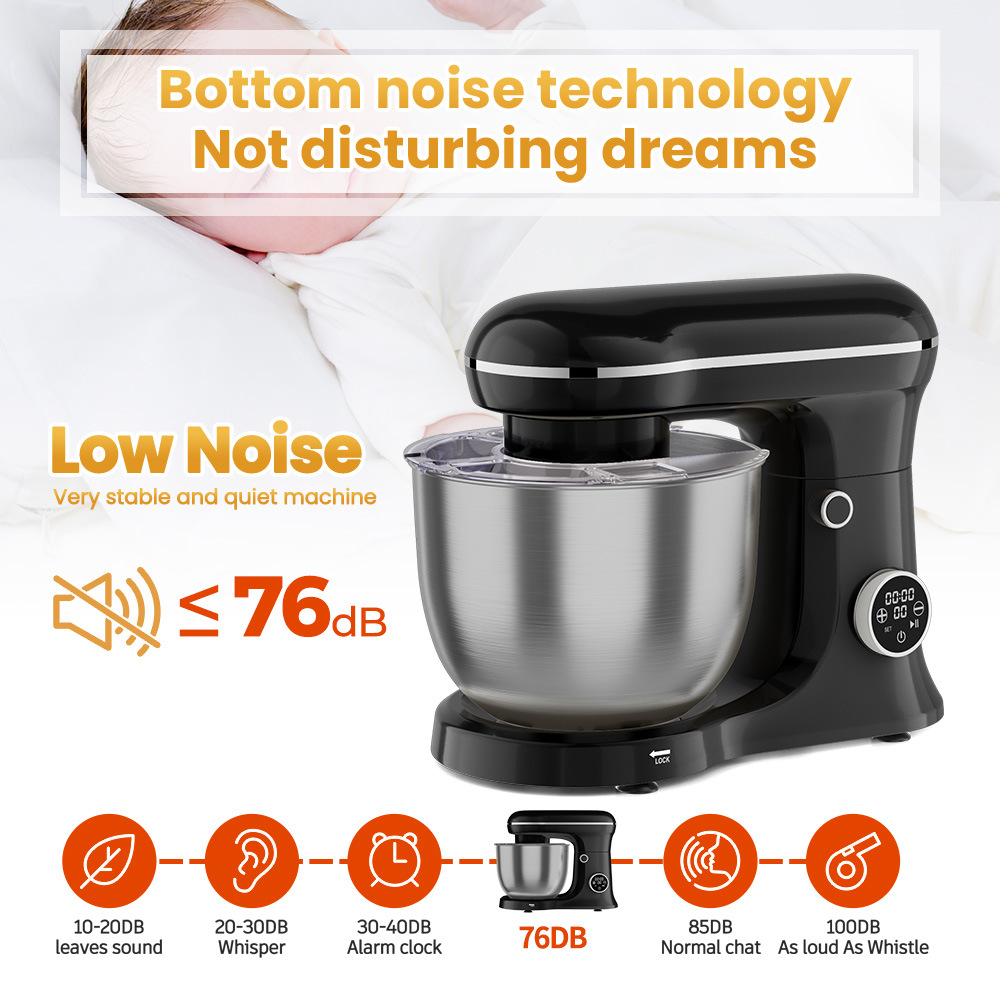 5Lスタンドミキサー、1500W電動生地捏ね機、ステンレス製 - Stand Mixer Bowl のレビューと価格