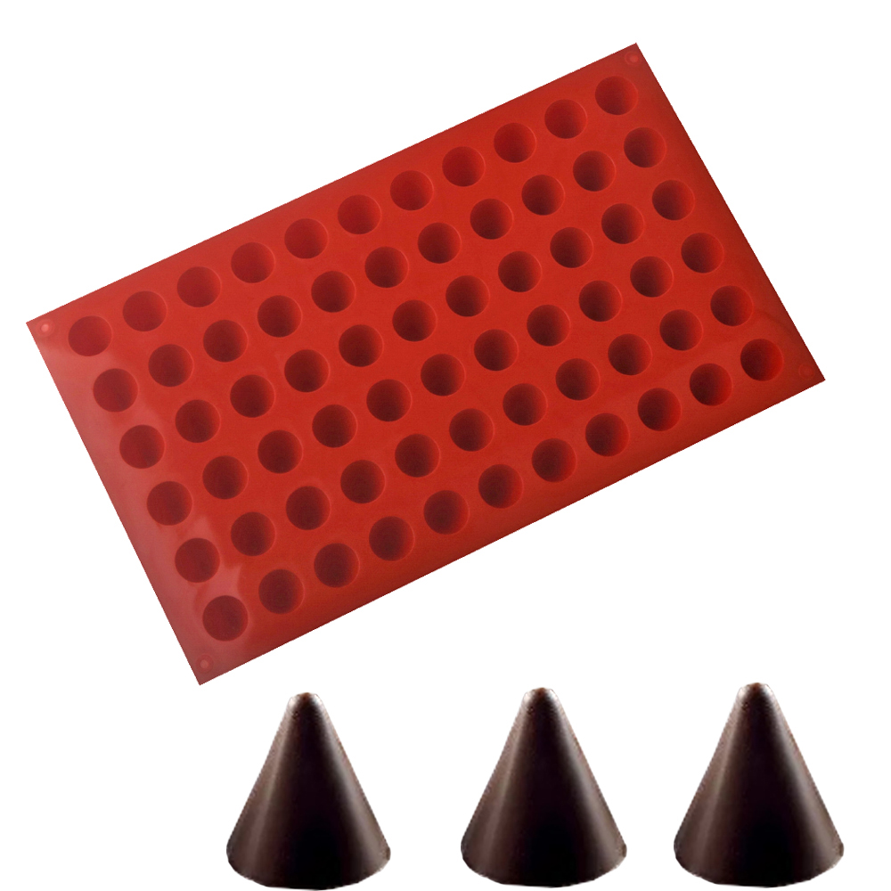 シリコンコーンチョコレートベーキングモールド、食品グレード、 - Kitchen Baking Decor のレビューと価格