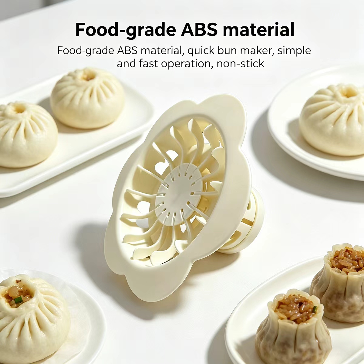 手動餃子パンメーカー器具 食品グレードABS製 クイックバオ - Kitchen Job のレビューと価格