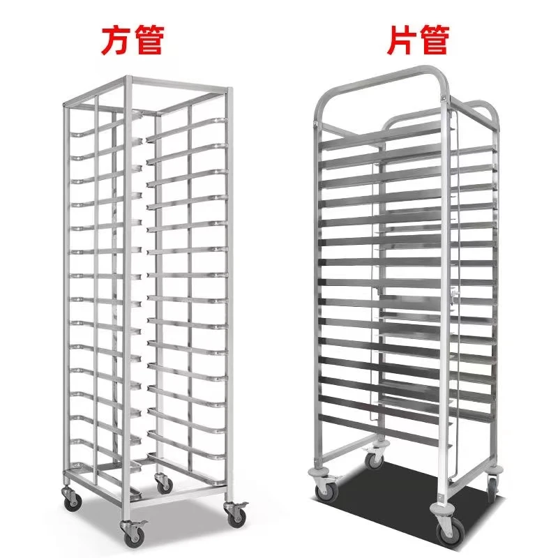 ステンレス製ベーキングトレイラックカート、多層トロリーケーキ - Kitchen Baking Trolley のレビューと価格