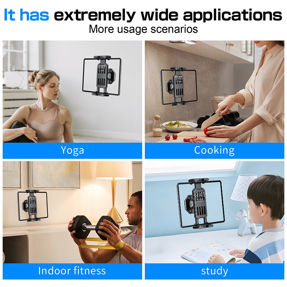 壁掛け式スマホホルダー タブレットスタンド 調整可能クランプ - Kitchen Job のレビューと価格