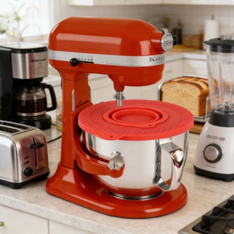 シリコン製ミキサーボウルカバー キッチンエイド4.5～5クォ - Stand Mixer Bowl のレビューと価格