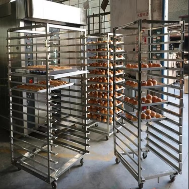 カスタマイズされた201/304ステンレス鋼製食品ベーキング - Kitchen Baking Trolley のレビューと価格
