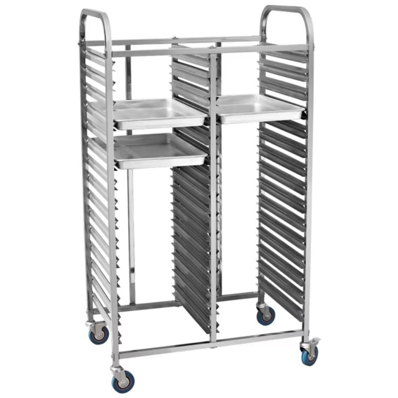 カスタマイズされた201/304ステンレス鋼製食品ベーキング - Kitchen Baking Trolley のレビューと価格