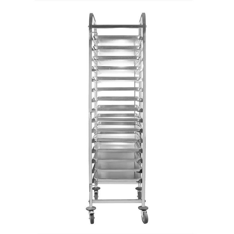 カスタマイズされた201/304ステンレス鋼製食品ベーキング - Kitchen Baking Trolley のレビューと価格