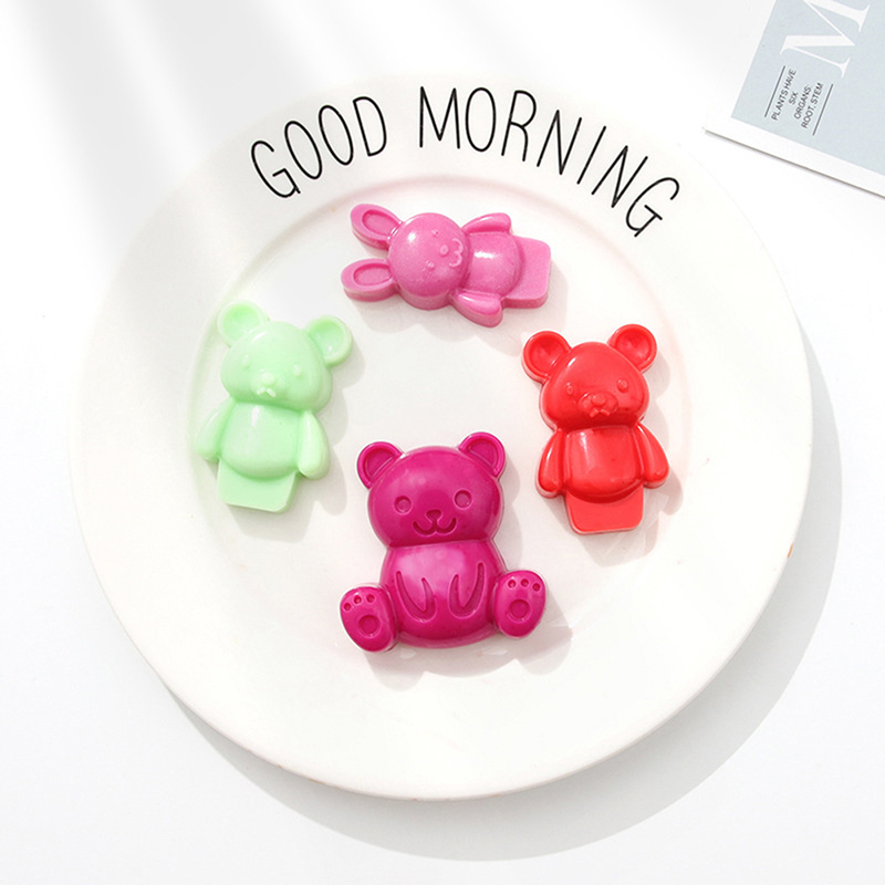 シリコーン型かわいい漫画動物チョコレートケーキベーキングモー - Baking Kitchen For Kids のレビューと価格