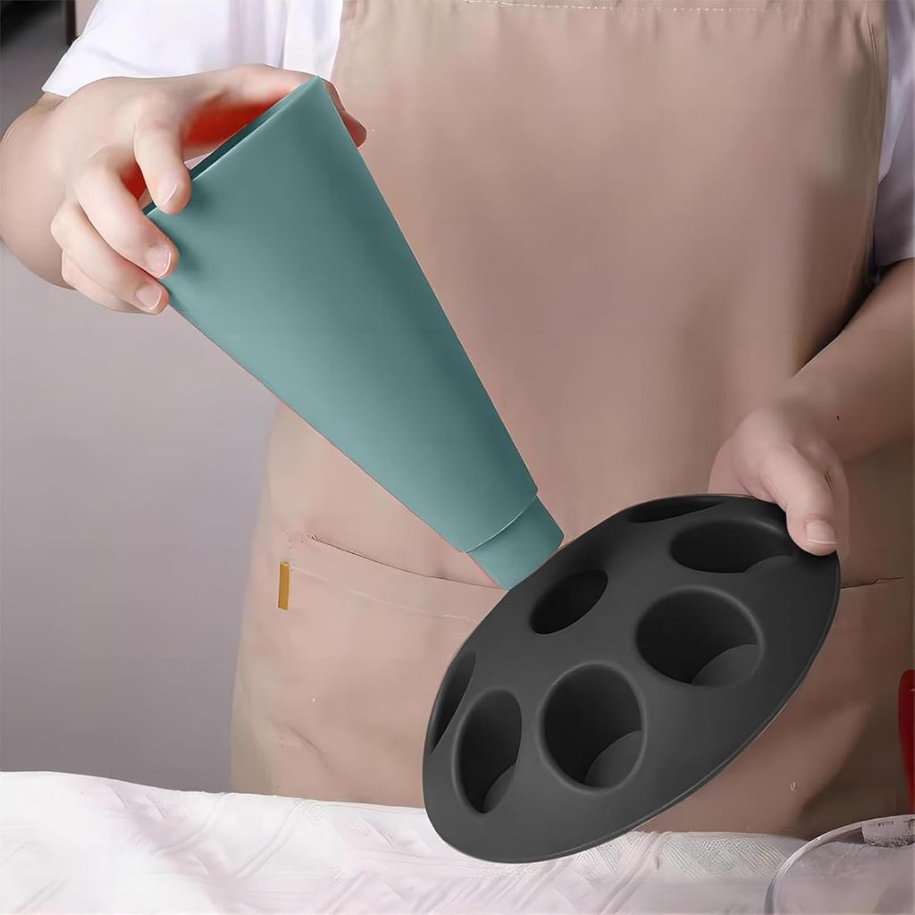 1 個ケーキデコレーションパイピングバッグチップホルダー付き - Kitchen Baking Decor のレビューと価格