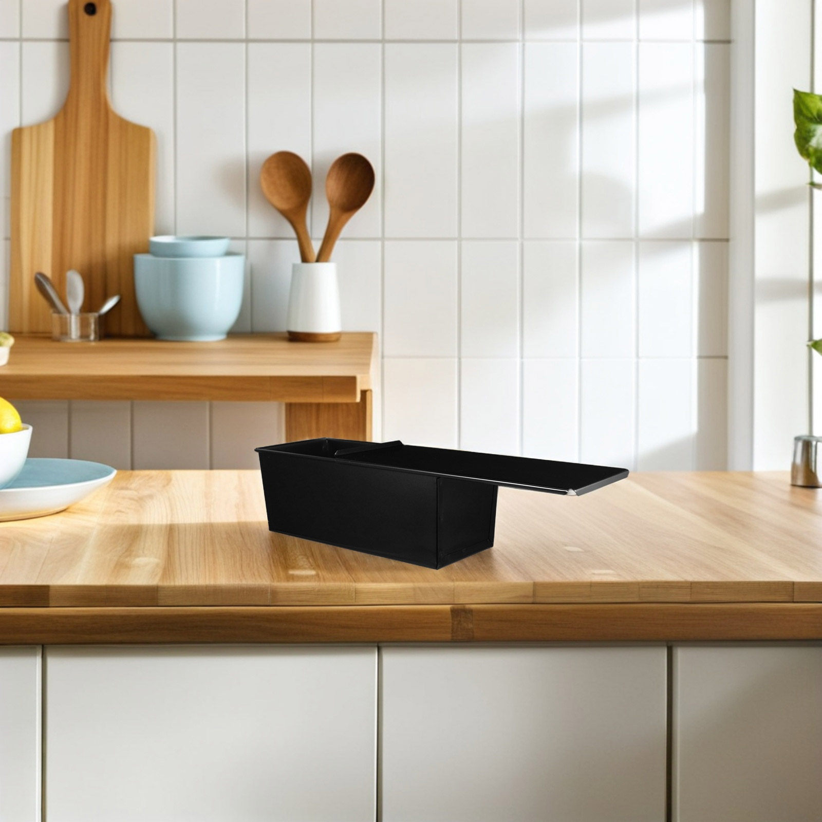 1個入り 黒色ローフパン 蓋付き ノンスティック パン焼き型 - Kitchen Baking Oven のレビューと価格