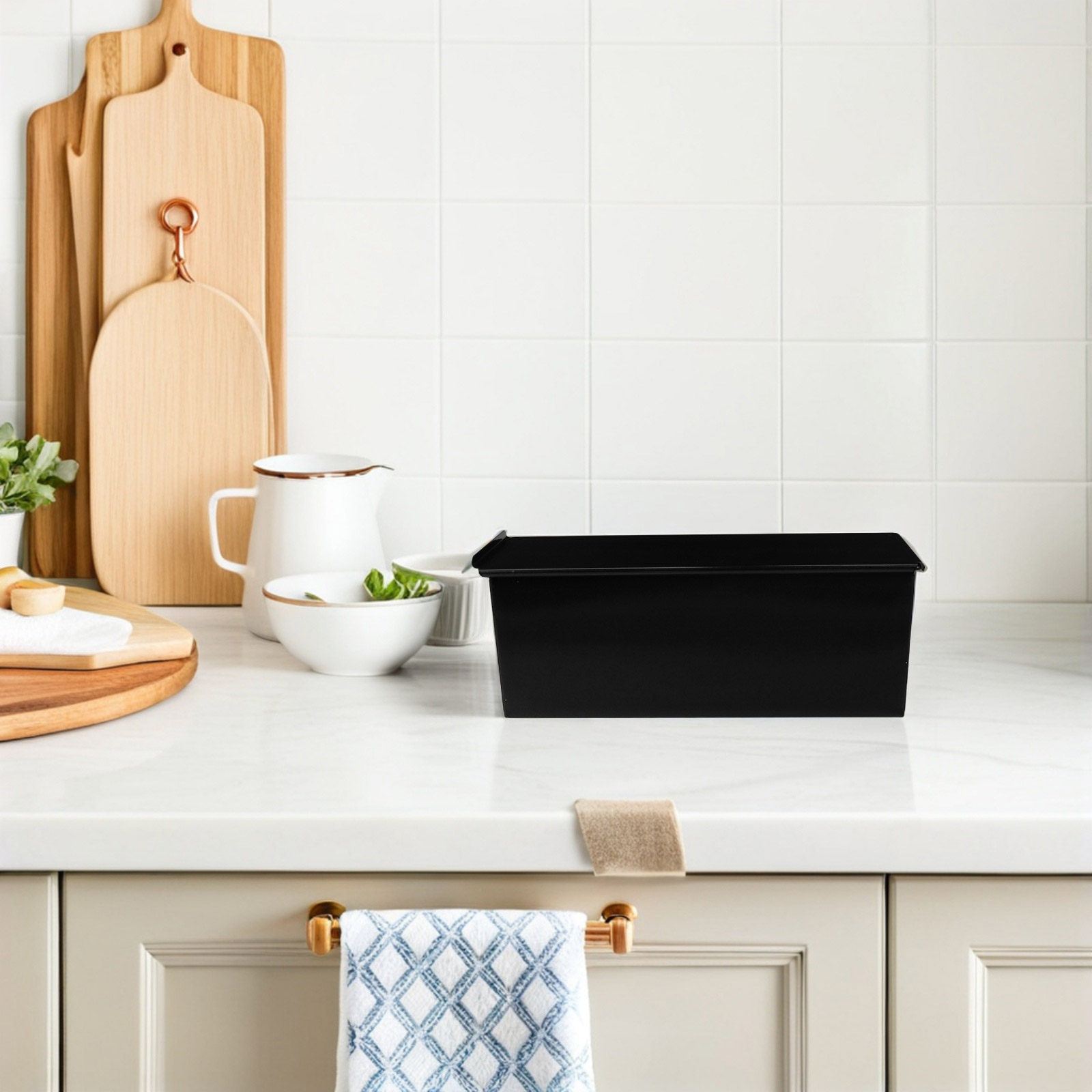 1個入り 黒色ローフパン 蓋付き ノンスティック パン焼き型 - Kitchen Baking Oven のレビューと価格