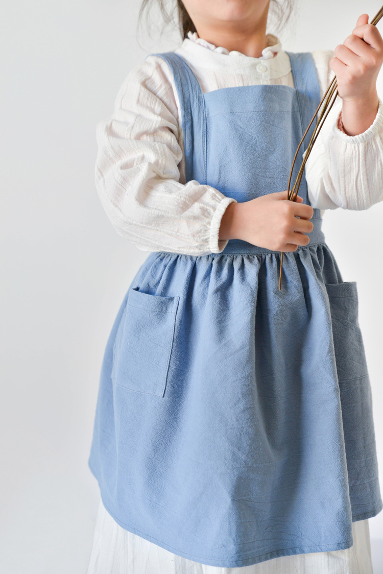 子供綿エプロンドレス親子ベビー子供ベーキング DIY スカー - Baking Kitchen For Kids のレビューと価格