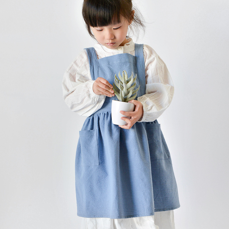 子供綿エプロンドレス親子ベビー子供ベーキング DIY スカー - Baking Kitchen For Kids のレビューと価格