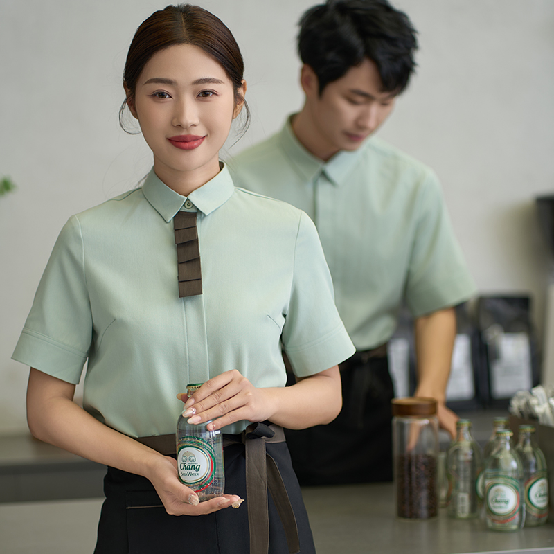 ウェイターとウェイトレスのための半袖の作業服,キッチンの作業 - Kitchen Bakery のレビューと価格
