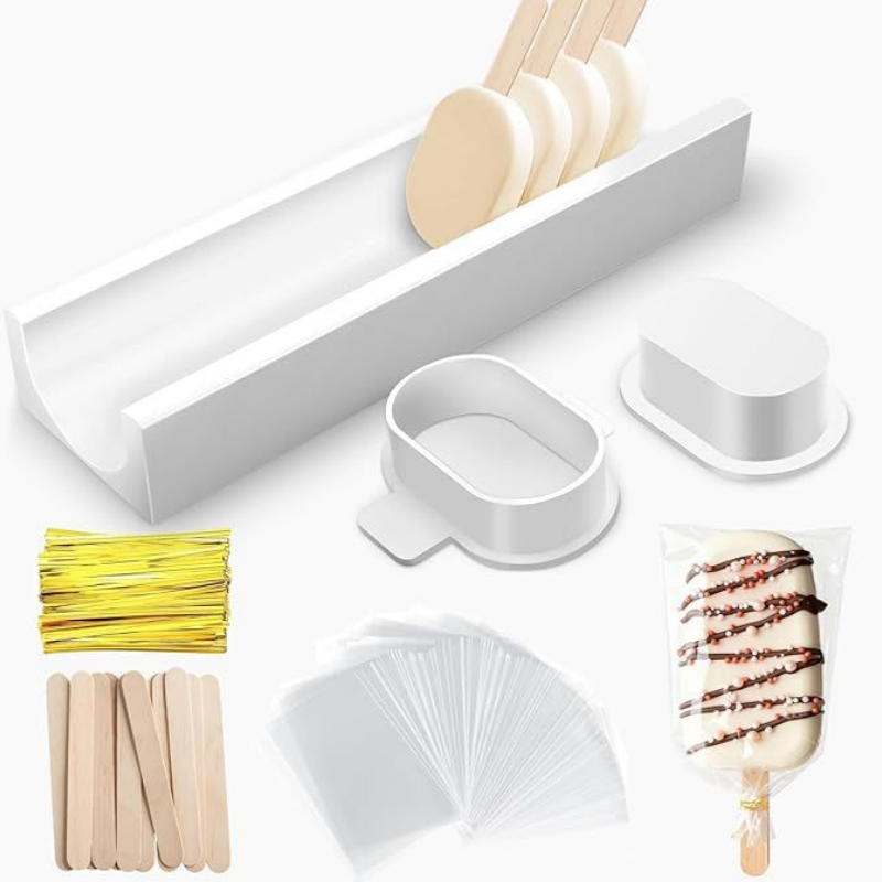 ケーキポップ型セット（トレイ付き）ノンスティック再利用可能ケ - Kitchen Baking Supplies のレビューと価格