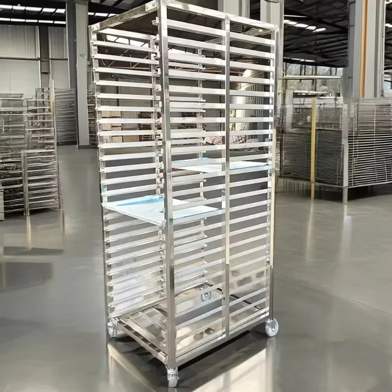 ベーカリー用ステンレス製15段15パン用キッチンパン焼きトレ - Kitchen Baking Trolley のレビューと価格