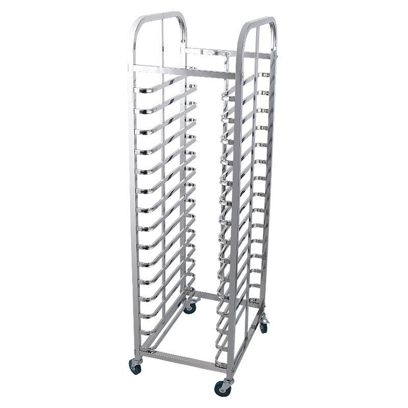 ステンレス製15段二重ライン/二重パンラック式トロリー業務用 - Kitchen Baking Trolley のレビューと価格