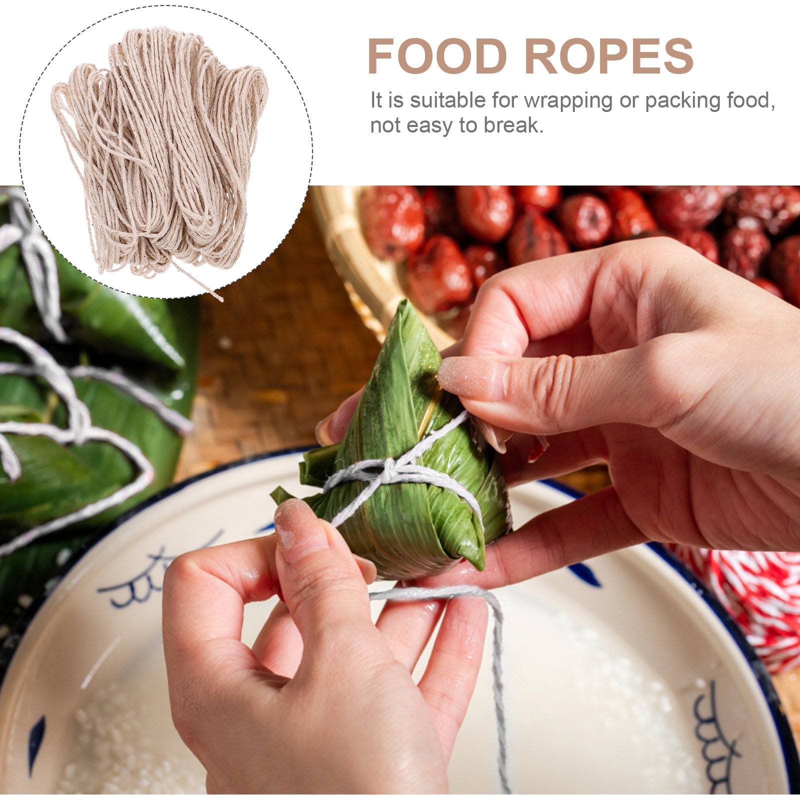 頑丈な綿ロープキッチン紐、鶏肉の結束、肉ソーセージの包装、製 - Kitchen Baking Twine のレビューと価格
