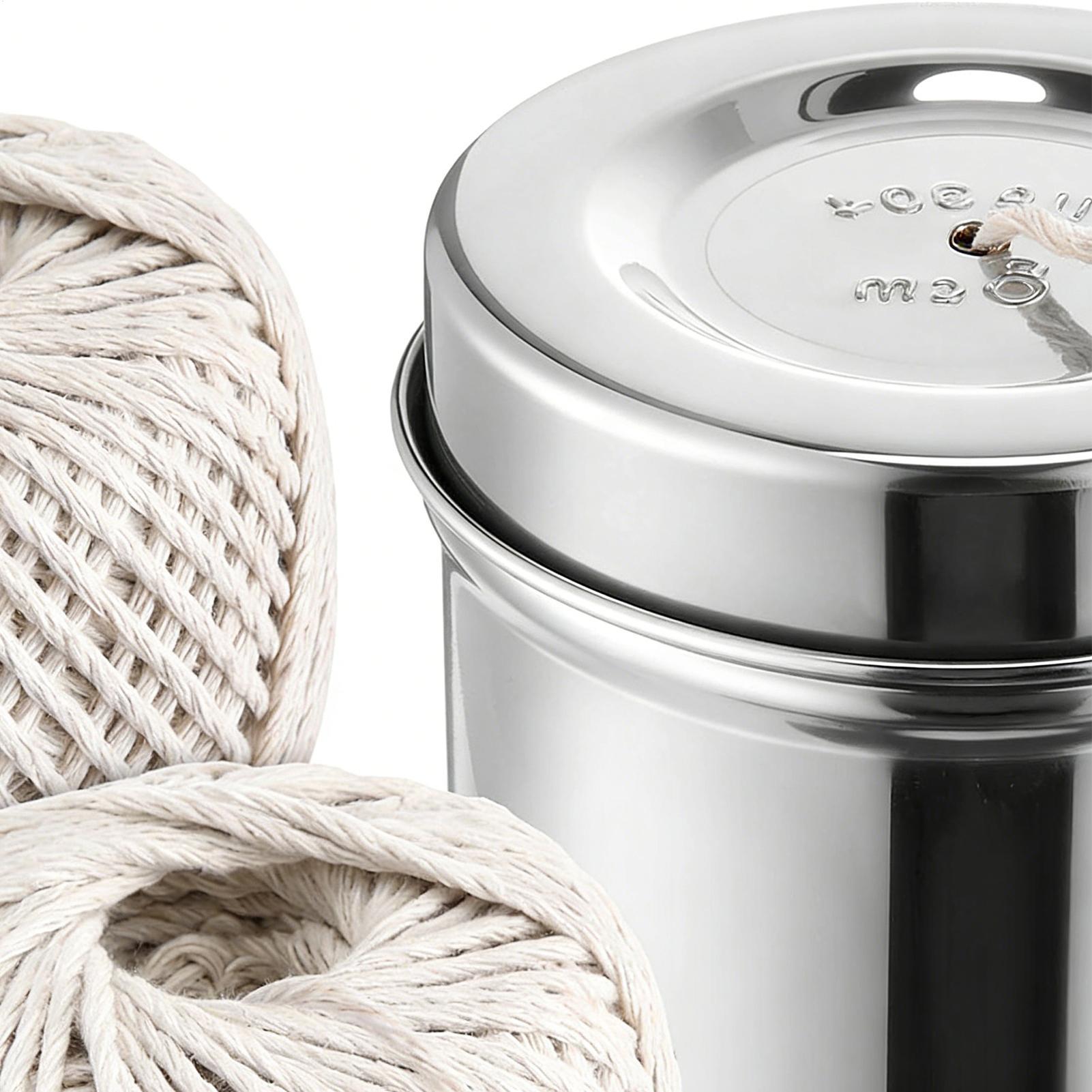 キッチン紐 2ロール コットン製 スチールディスペンサー付き - Kitchen Baking Twine のレビューと価格