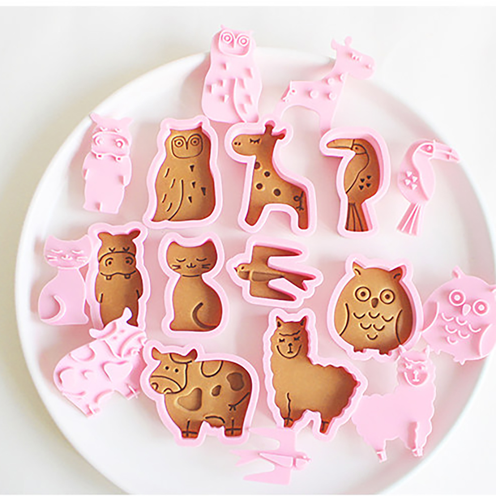 動物園の動物クッキーカッター抽象的なかわいいビスケット型スタ - Kitchen Baking Supplies のレビューと価格