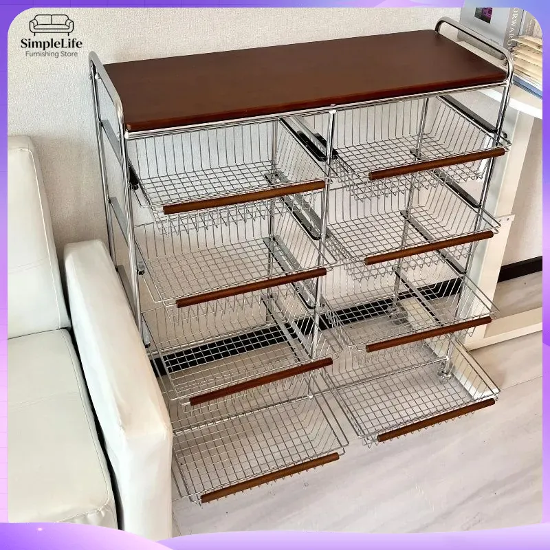 レトロキッチンカート（ホイール付き）移動式収納トロリー、調理 - Kitchen Baking Trolley のレビューと価格