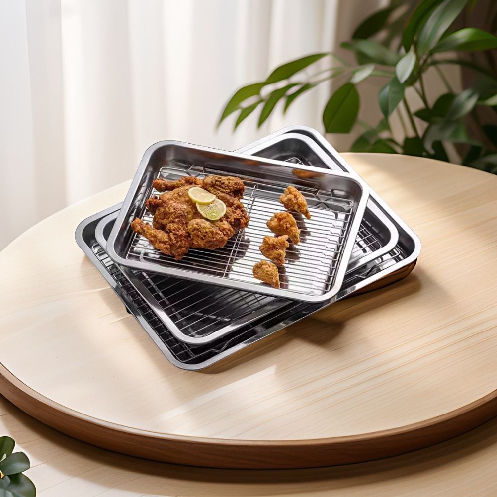 ポータブルノンスティックステンレス製ベーキングパン、冷却ラッ - Kitchen Baking Rack のレビューと価格