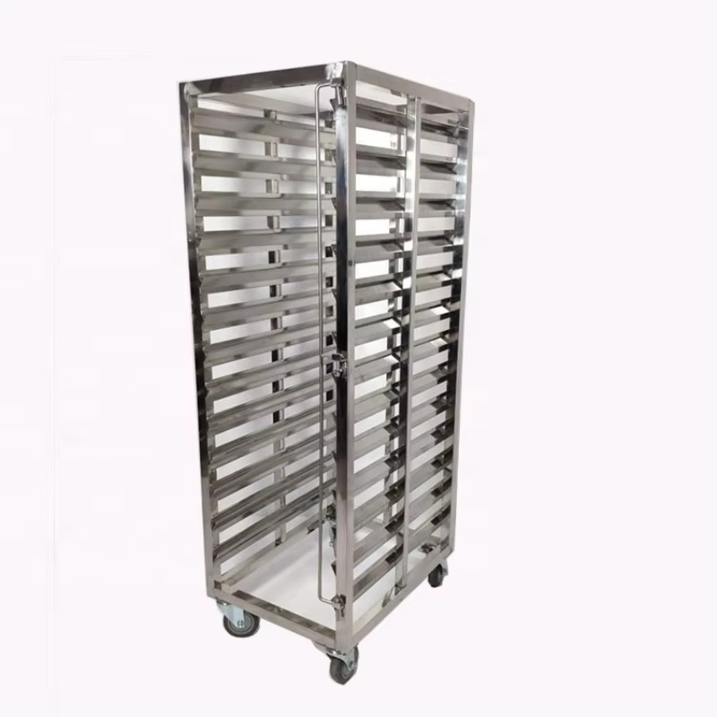 キッチン用品 20段 ステンレス製シートパンラック ベーキン - Kitchen Baking Trolley のレビューと価格