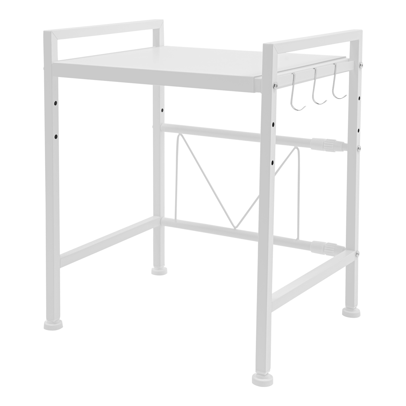 拡張可能な電子レンジラック ホワイトカーボンスチール ベーキ - Kitchen Baking Rack のレビューと価格