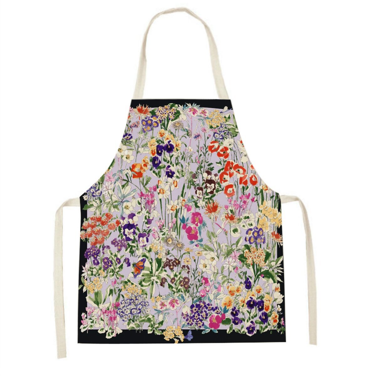 ピンクチューリップキッチンエプロンクリーニング花植物エプロン - Baking Kitchen For Kids のレビューと価格