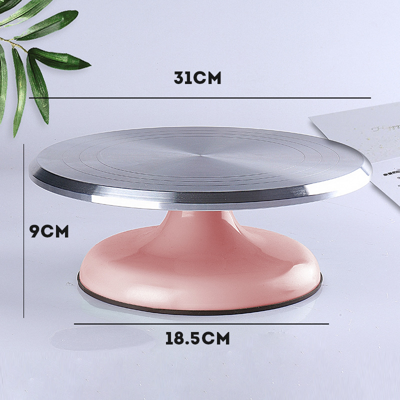 アルミニウム合金バースデーケーキターン、プラスチックセラミッ - Kitchen Baking Table のレビューと価格
