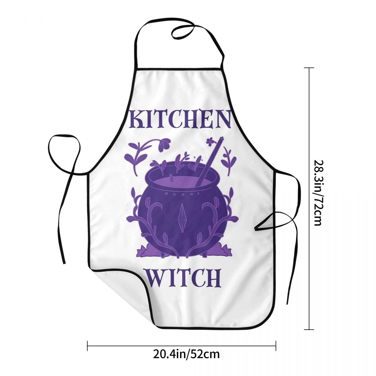 キッチンウィッチ パープルカウルドロンエプロン シェフ クッ - Kitchen Witch Baking のレビューと価格