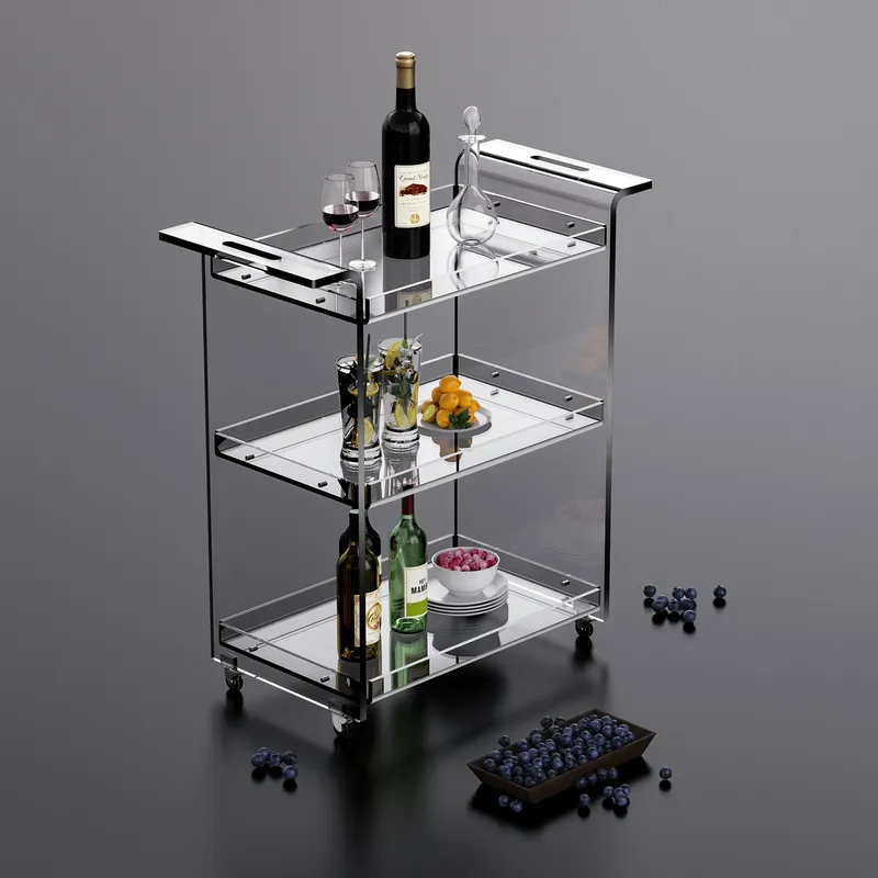 モダンな3段キッチンカート、収納棚付き、調理、ベーキング、ス - Kitchen Baking Trolley のレビューと価格