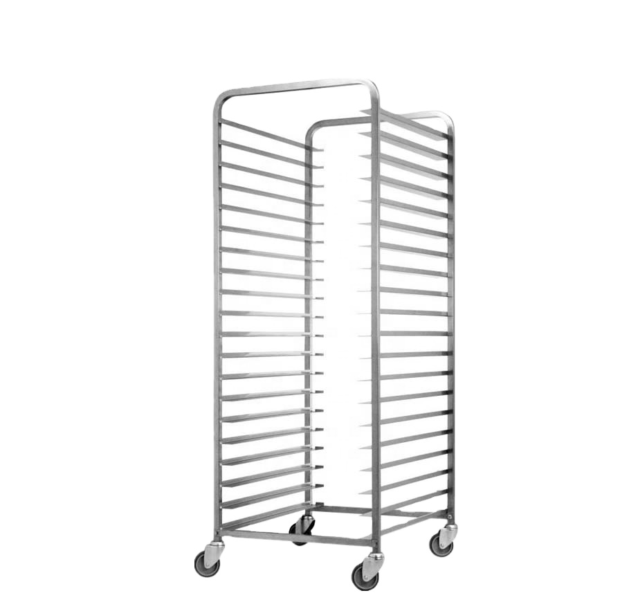 ベーカリー用ステンレス製冷却ラック付きトロリー、ベーキングキ - Kitchen Baking Trolley のレビューと価格