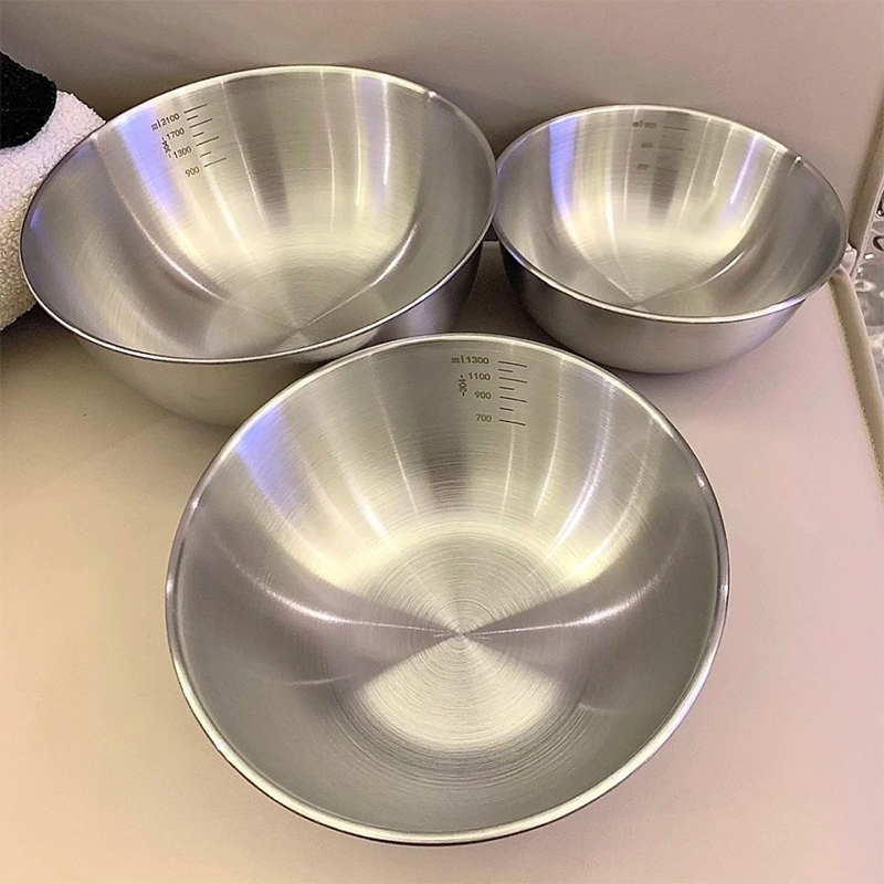 1PC ステンレス鋼ボウルセット スケール付き 調理用 ベー - Stand Mixer Bowl のレビューと価格