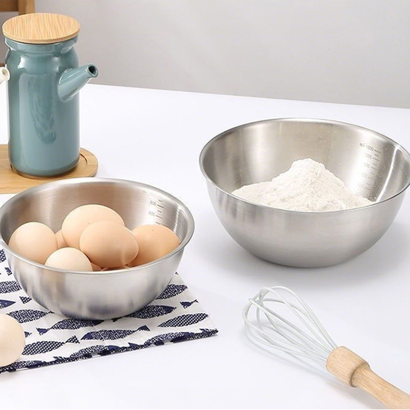 1PC ステンレス鋼ボウルセット スケール付き 調理用 ベー - Stand Mixer Bowl のレビューと価格