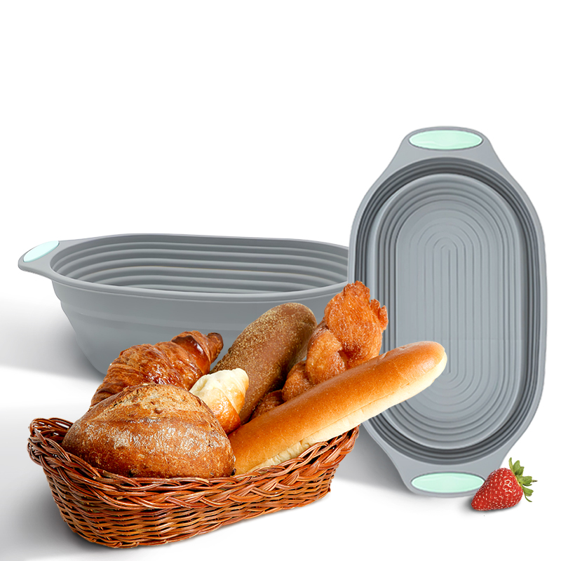 1PC シリコン製折りたたみ式バヌトンパン発酵バスケット - - Kitchen Accessories For Baking のレビューと価格