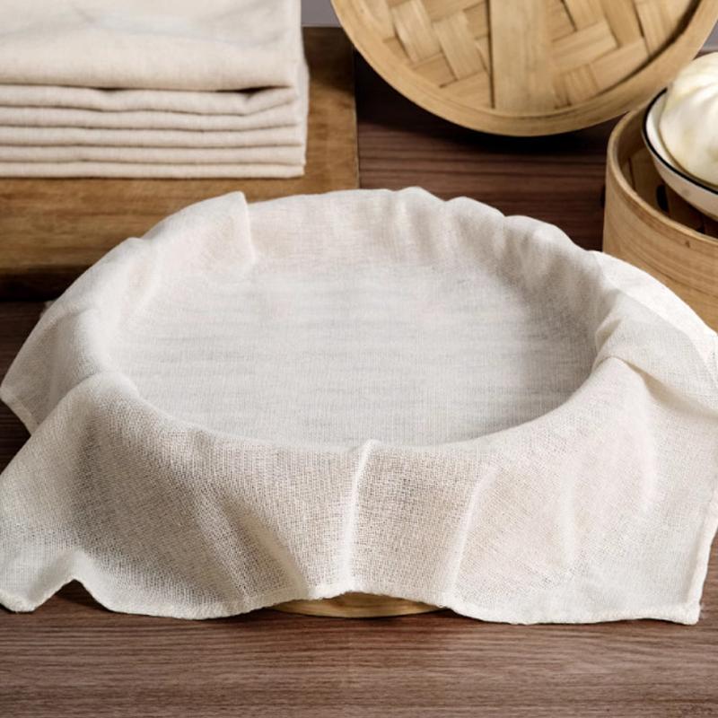 3 個ラウンド純綿蒸し布 40/60 センチメートルノンステ - Kitchen Accessories For Baking のレビューと価格
