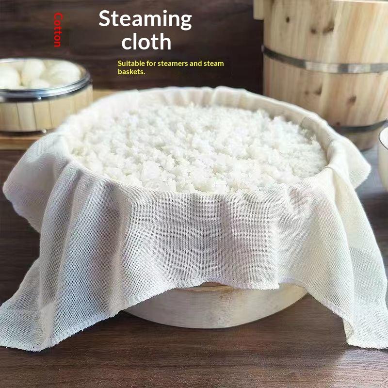 3 個ラウンド純綿蒸し布 40/60 センチメートルノンステ - Kitchen Accessories For Baking のレビューと価格