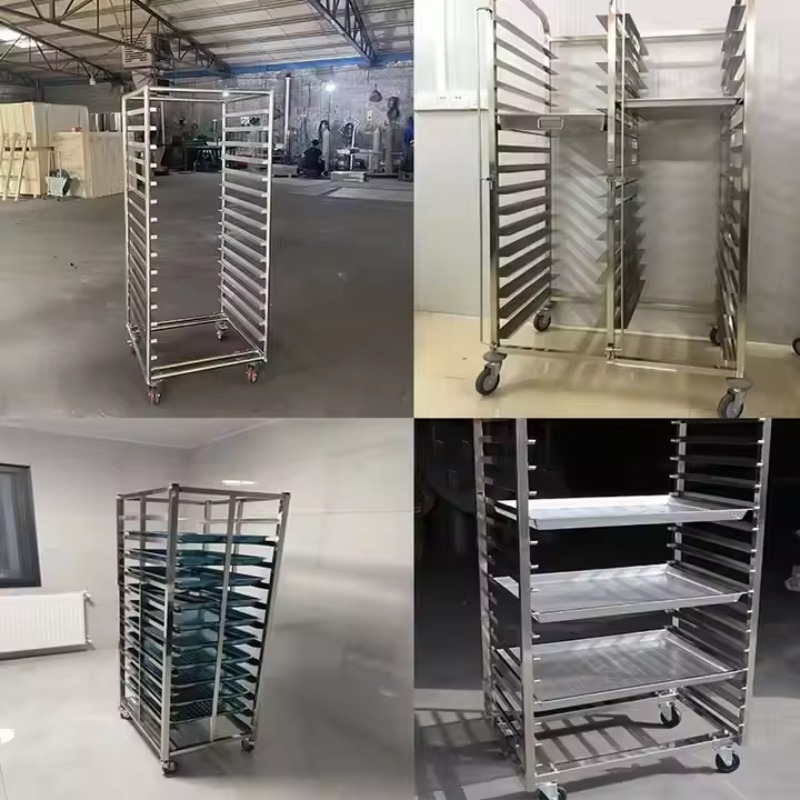6段、10段、15段、16段のステンレス製ベーキングトロリー - Kitchen Baking Trolley のレビューと価格