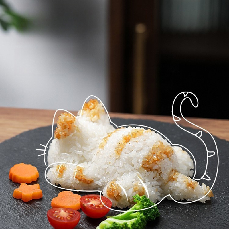 【美容】1PC かわいい寿司ツールおにぎり型猫動物の形寿司子 - Baking Kitchen For Kids のレビューと価格