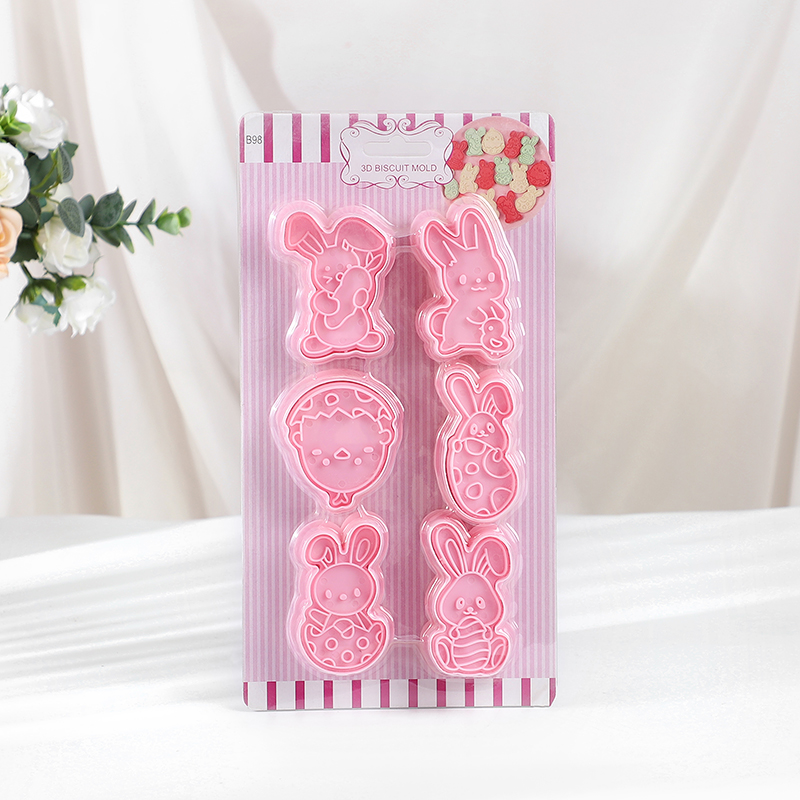 6 ピース/セットイースターバニークッキーカッターキッチンフ - Kitchen Baking Decor のレビューと価格