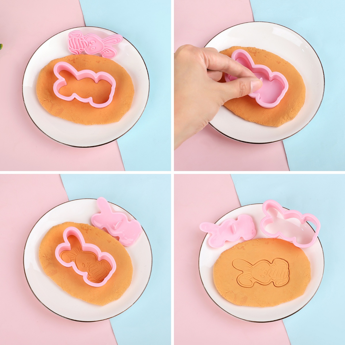 6 ピース/セットイースターバニークッキーカッターキッチンフ - Kitchen Baking Decor のレビューと価格